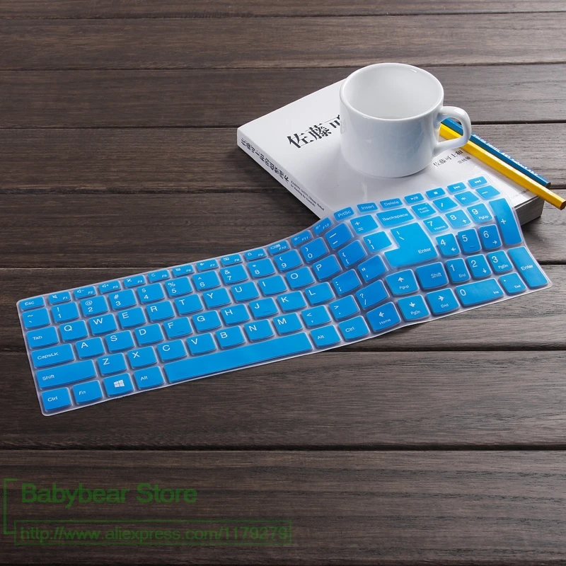 Защитная пленка для клавиатуры 15,6 дюймов для lenovo Ideapad 15 110-15ISK V310 310s 510-15IKB 310-15ISK 310-15IKB - Цвет: Синий