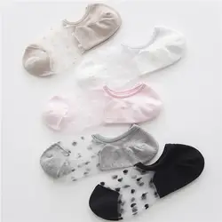 Новые товары, японские стеклянные носки без шоу, модные женские невидимые летние носки с низким вырезом, yuandian ka, тонкие носки