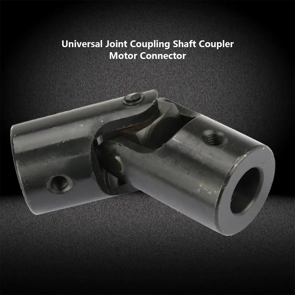 Steering Universal Joint with Keyway,ID 12mm OD 24mm Shaft Coupling Motor Connector DIY Adopts Metal for Shafts That Transmit Rotary Motion Steering Universal Joint with Keyway,ID 12mm OD 24mm Shaft Coupling Motor Connector DIY Adopts Metal for Shafts That Transmit Rotary Motion