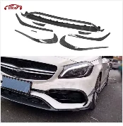Для W176 задние губные разветвители отделка Canard фартуки Winglets для Benz W176 A класс A180 A200 A250 AMG A45 2013- брызговики