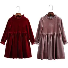 Abito da sera per ragaza adolescente 3-12 anni abito da Natale abito Going per bambini autunno nuva versione coreana dell