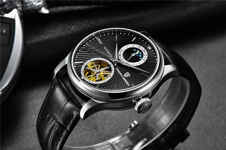 PAGANI DESIGN Top Marke Herrenuhr Mode Tourbillon Automatik Mechanische Uhr Herren Edelstahl Wasserdichte Uhr Relogio Masculino