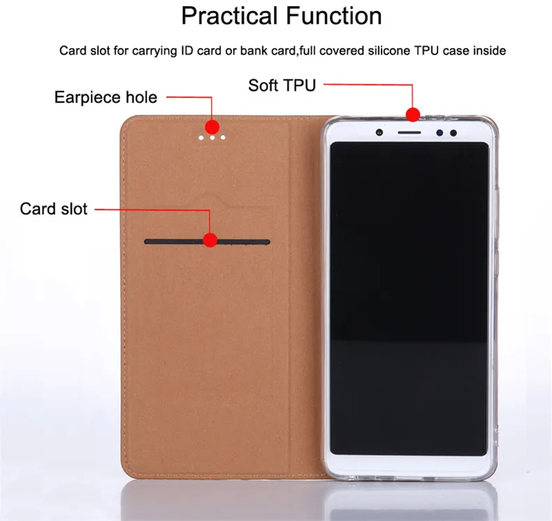 New Cheap Yd7Or Genuine Leather Flip Case For xiaomi redmi note 5a 5 plus 6 7a 6a 8a 7 7s 8T k30 k20 8 pro Phone Magnetic Cover case