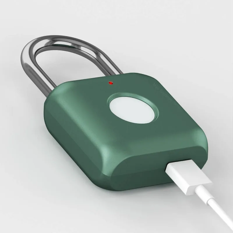 Новый смарт замок Xiaomi со сканером отпечатков пальцев USB Перезаряжаемый дверной
