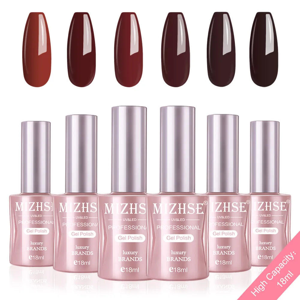 P36 MIZHSE Гель-лак набор УФ-наконечники Vernis Полупостоянный Гель-лак лаковое гелевое покрытие для ногтей длительный Чистый Цвет Гель-лак подарочная коробка - Цвет: P36