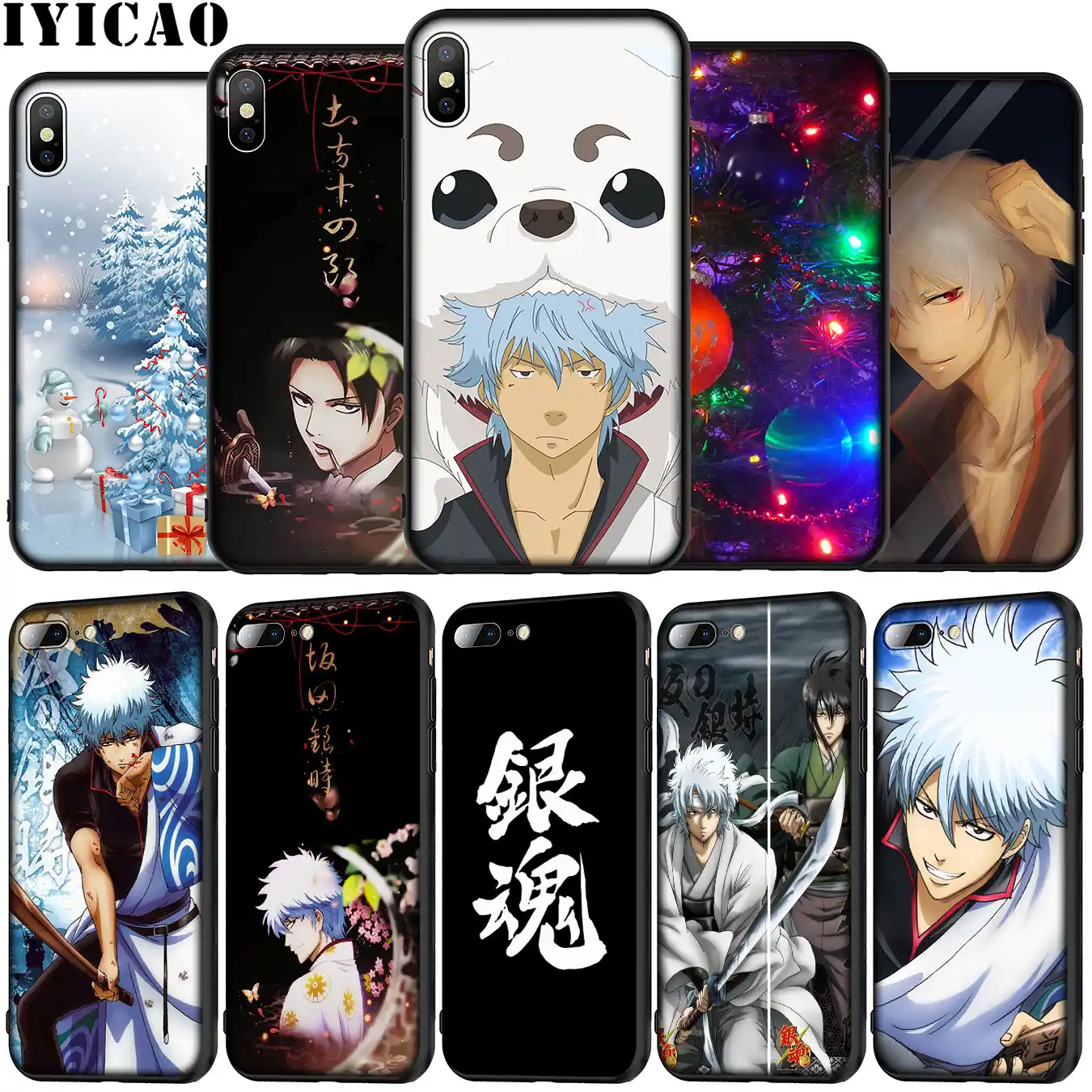 Gintama Kagura Gintoki Anime Suave De La Caja Del Telefono De Silicona Para Iphone 12 Mini