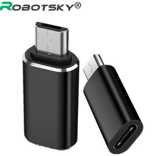 Mini usb 2.0 masculino para usb tipo c 2.0 fêmea otg adaptador cabo conversores sincronização rápida usb c carregador de dados para macbook xiaomi