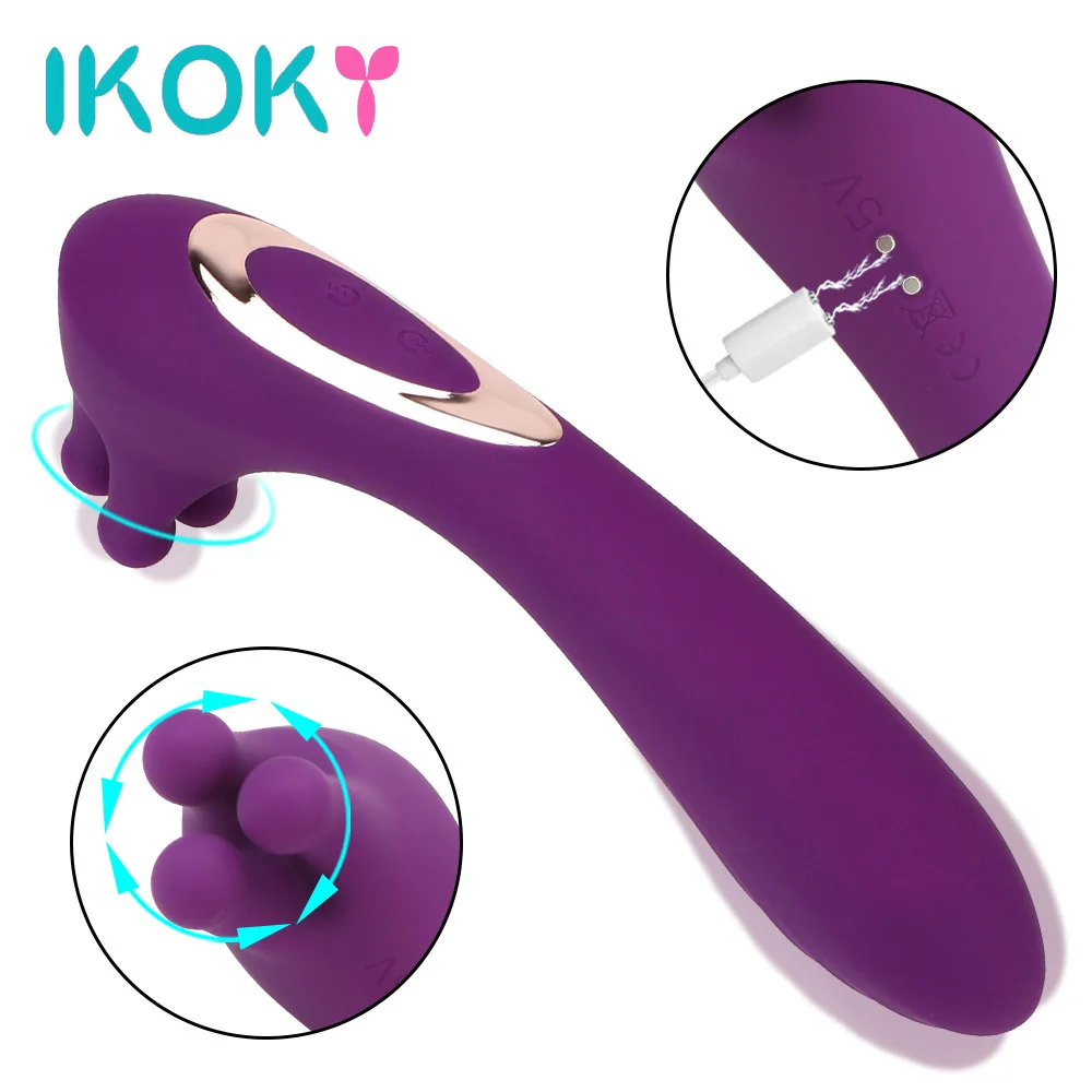 IKOKY вагинальный клиторальный массажер щупальца 9 скоростей G Spot интимные игрушки