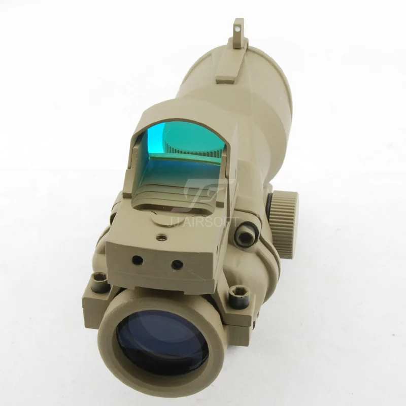 JJ страйкбол ACOG Стиль 4x32 прицел с Docter мини красный точечный датчик света и QD