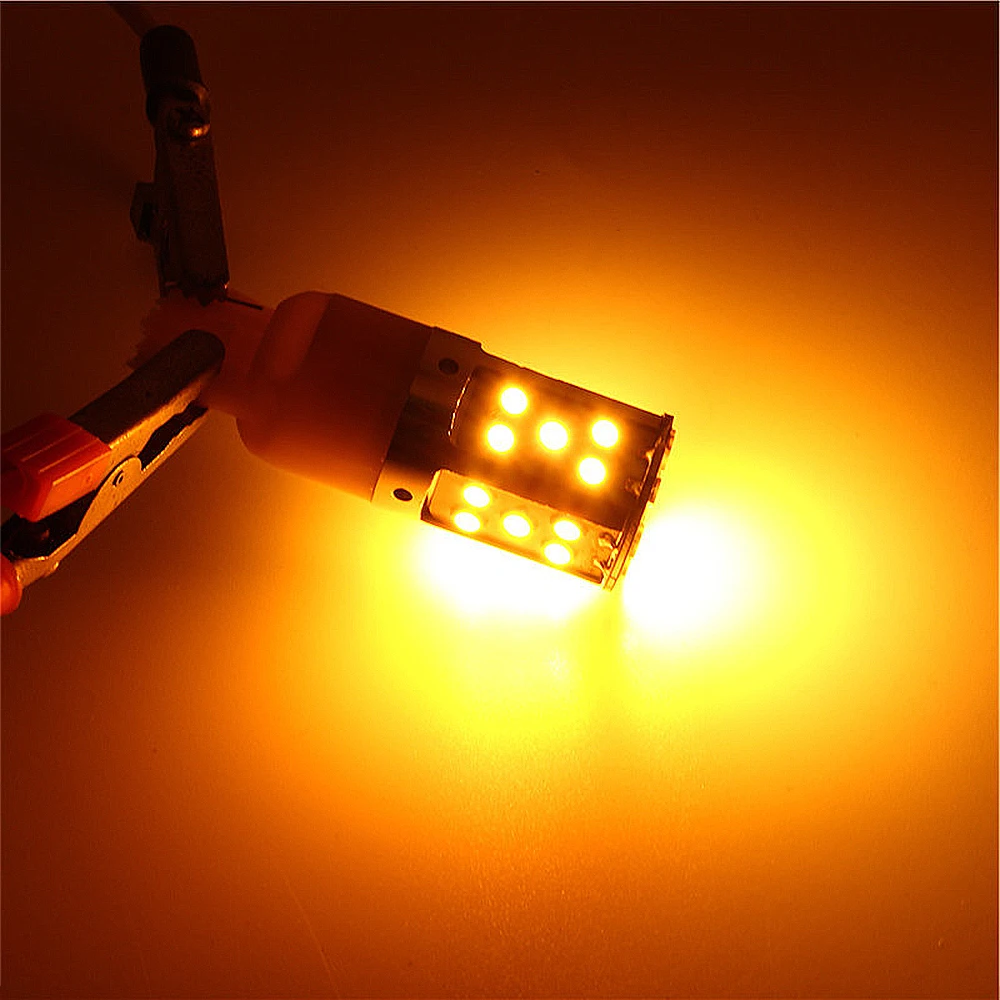 1PCS P21W LED 1156 BA15S PY21W BAU15S 35SMD Car Reserve Lamp Auto Styling Brake Light Turn Signal Bulb 12V License Plate Lights