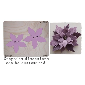

Five Petals Flower Wooden Die Cutting Dies Suitable for Common Die-cutting Machines in the Market