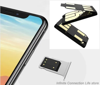 

Sim 2 Iphones dual sim adapter change single sim to dual sim, sim card slot Adapter Convert to double sim for Iphone Sim adaptor