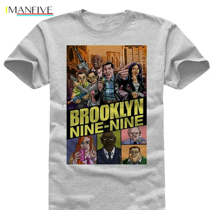 

New Arrival Men'S Fashion Tv T Shirt Short Sleeve Top Brooklyn Nine Nine