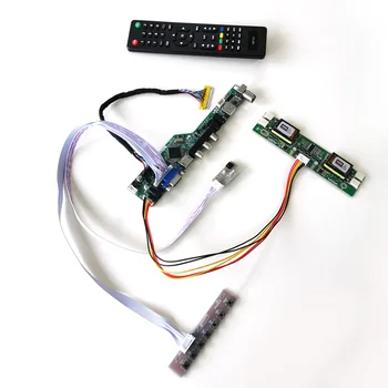 

For MT170EN01 V.2 V.4 LVDS 4CCFL 30Pin LCD panel monitor HDMI VGA USB AV T.V56 drive card board keyboard+Remote+Inverter DIY kit