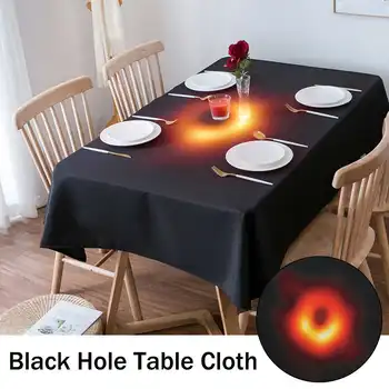 

140x140/140x180/150x210cm Large Rectangle Blackhole Table Cloth Party Table Cloth Covers Keep Table Clean