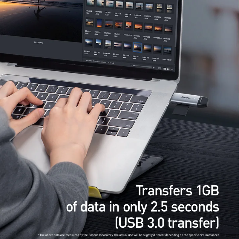 Baseus USB 3 0 кардридер SD Micro TF флэш карта адаптер для ноутбука OTG Type C на мульти