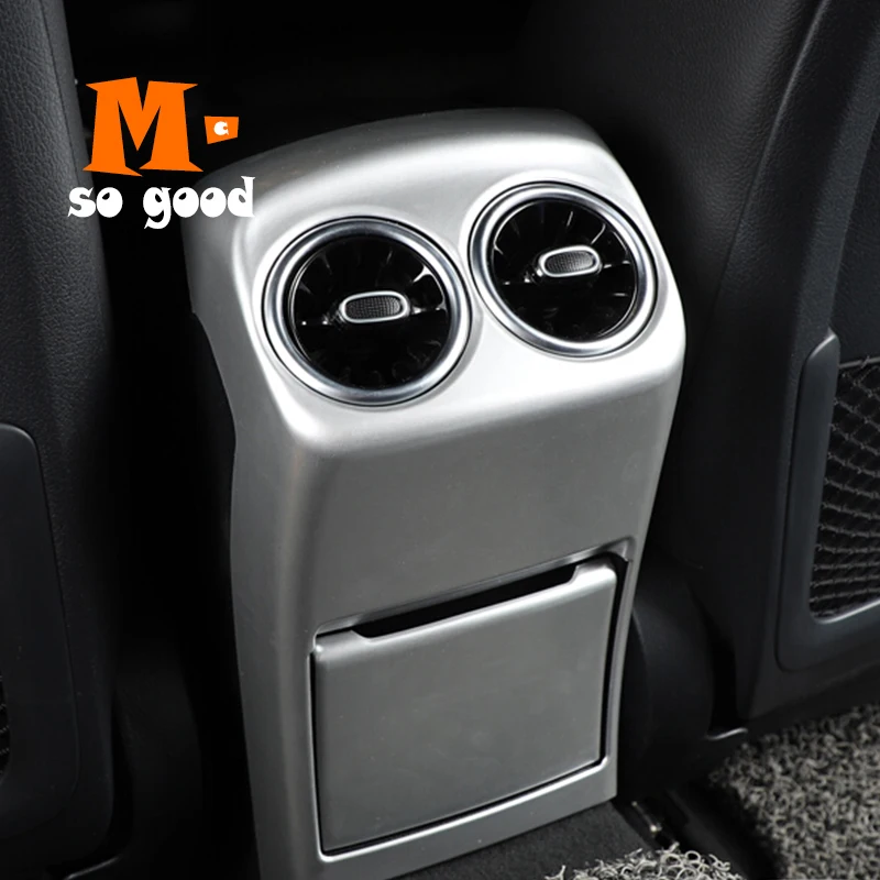 

2019 ABS Matte For Mercedes Benz A Class Car Rear Air Condition Vent Frame Panel Cover Trim Auto Interior Styling Accessories