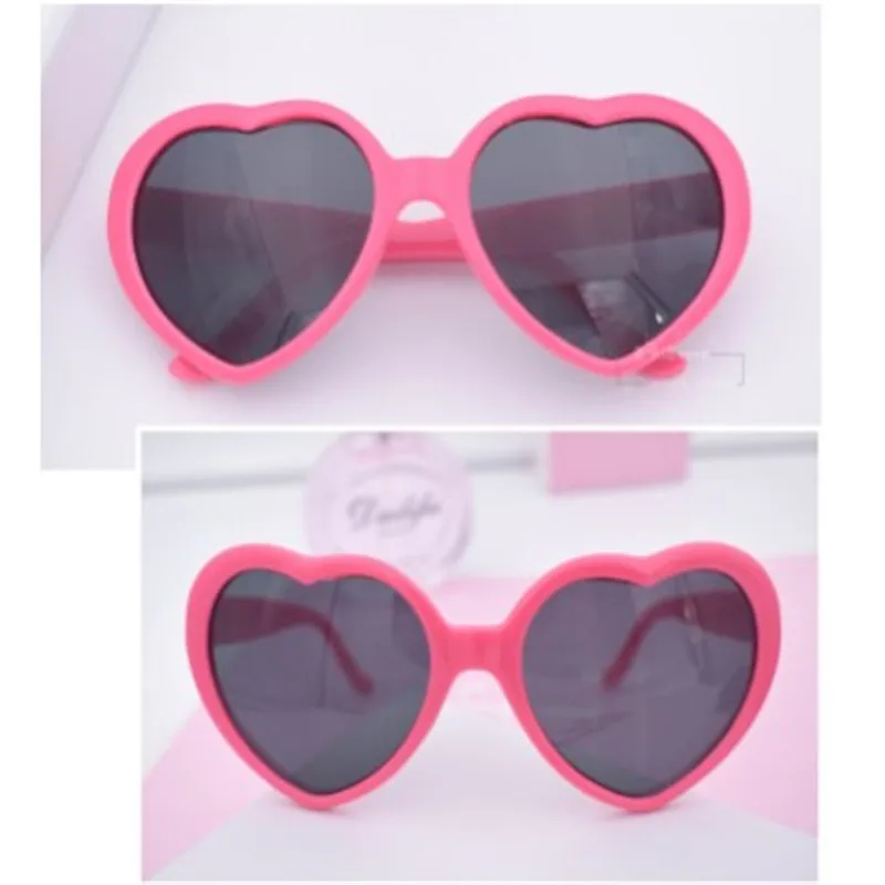 Новые модные забавные летние солнечные очки «лолита» в форме сердца, практичные солнечные очки для защиты глаз, популярные трендовые очки унисекс - Цвет оправы: Rose red
