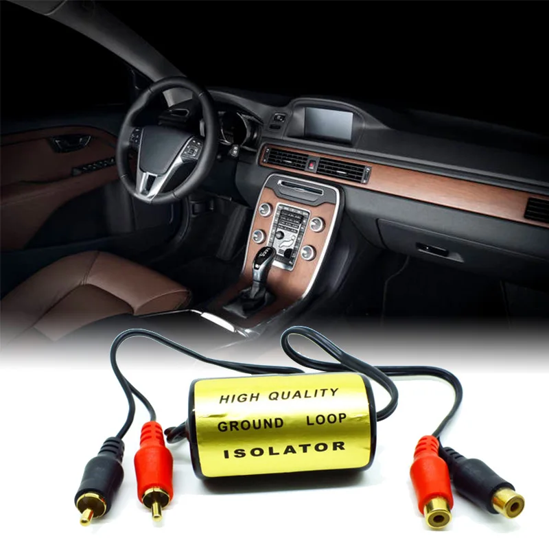 Audio Anti-Noise RCA Ground Loop Isolator Noise Filter Female To Male Earthing High Quality for Car Systems Anti-noise | Автомобили и