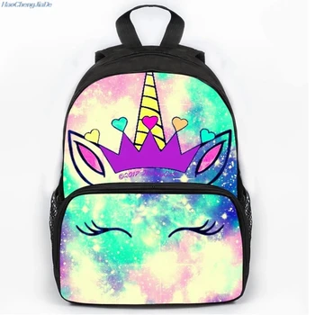 

13 inch Cute Dabbing Unicorn Backpack School Bags Lovely Printed School Back pack for Girls Bookbag Children Gift Customized