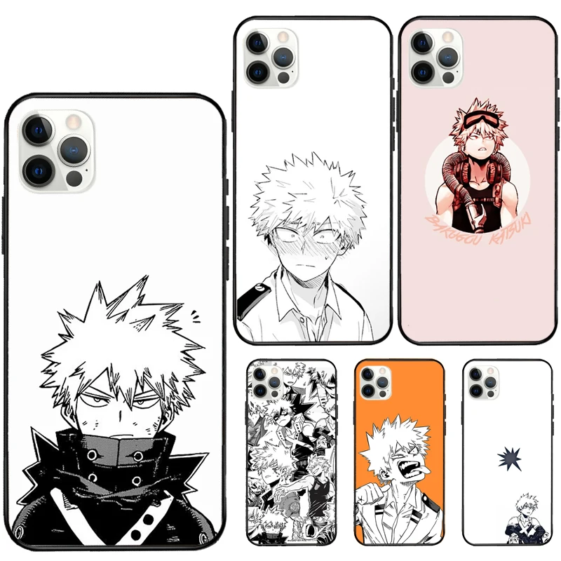 Резиновый чехол Bakugo Boku для iPhone 13 12 Mini 11 Pro Max XS X XR 7 8 Plus SE2 | Мобильные телефоны и