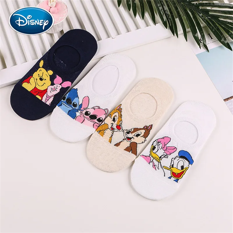 Женские носки Disney с мультяшными животными мышками милые забавные до щиколотки