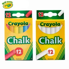Crayola чистый белый цвет мел детей студентов творческие граффити безопасный 51-0816