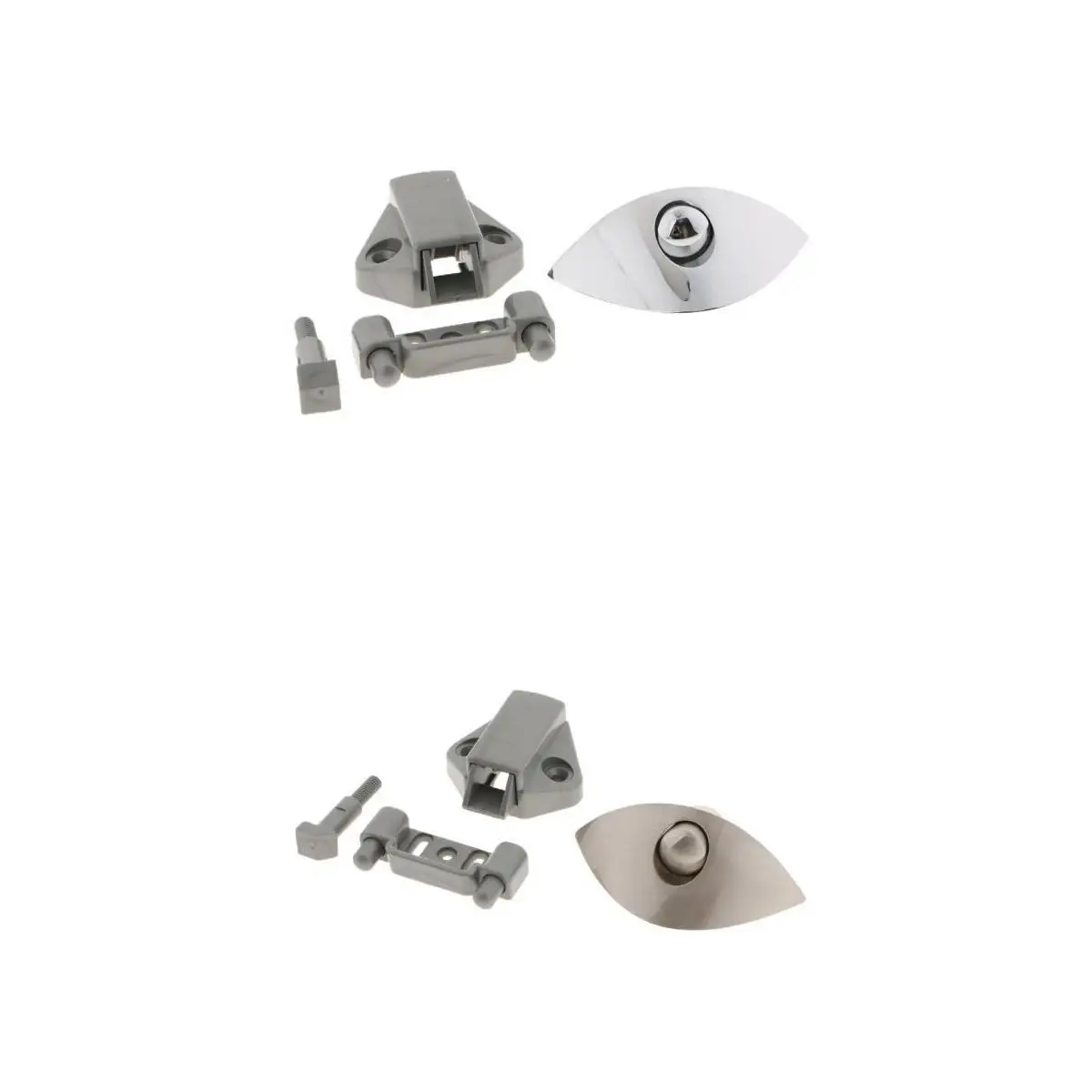Half Moon Push Latch Knob Cabinet Lock RV Boat Cabinet Locks