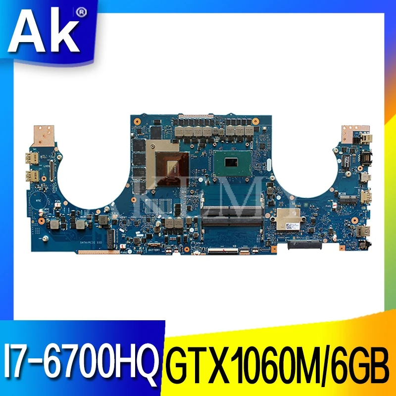  Akemy GL702VM For ASUS ROG GL702VM GL702V Laotop Mainboard GL702VM Motherboard W/ I7-6700HQ GTX1060