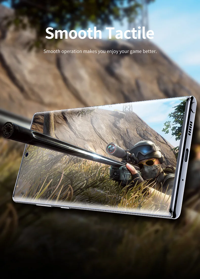 Miếng dán màn hình silicon Full 3D cho Samsung Galaxy Note 10 Plus - Note 10 Plus 5G - Note 10 - Note 10 5Ghiệu Rock Hydrogel