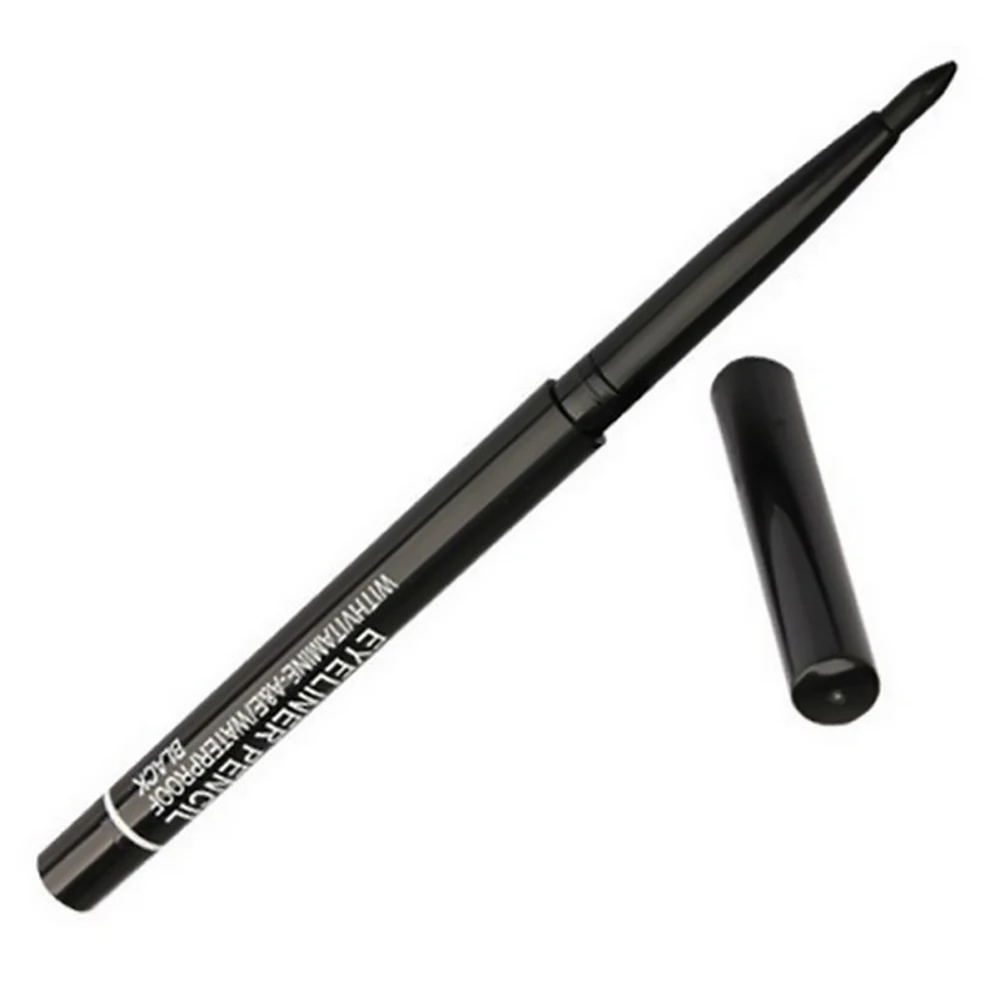 1 шт. черный автоматический вращающийся карандаш для подводки глаз, стойкий водостойкий жидкий карандаш для подводки глаз, не цветущий макияж, TSLM2 - Цвет: Черный