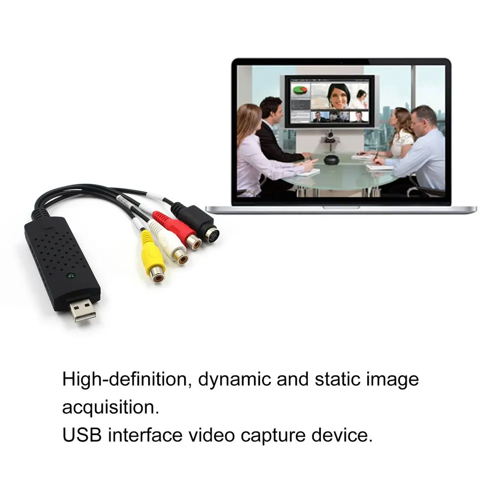 VHS to Digital Converter USB 2.0 Video Converter Audio Capture Card VHS Box VCR TV to Digital Support Win 7/8/10 usb video converter