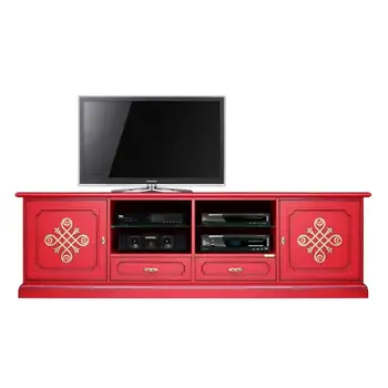 

TV Cabinet 2 meters Red & Gold