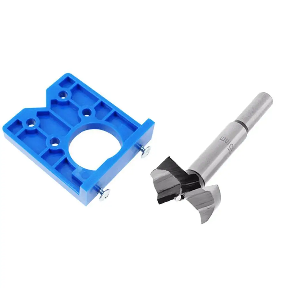 Wood Boring Machinery 35mm Hinge Drilling Jig Woodworking Tools Concealed Guide Hinge Hole drill bit Guide Locator Hole Opener Door Cabinet Accessorie cnc router machine