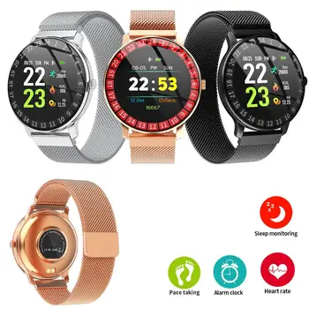

Round Touch Screen Bluetooth Smart Watch Heart Rate Sleep Monitoring Wristband Calls Reminder for Samsung iPhone 11Pro XS MAX
