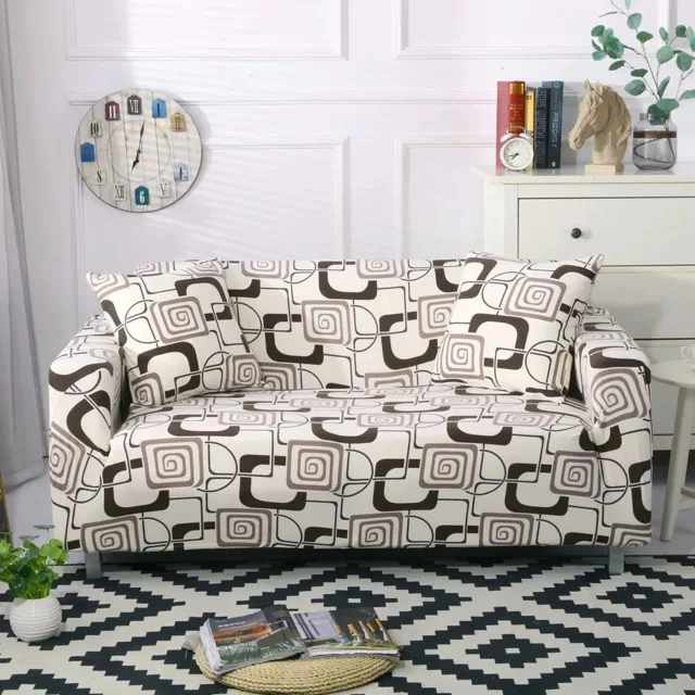 Modern Spandex Stretch Sofa Cover for Living Room Printed Couch Cover Slipcovers for 1/2/3/4-seater funda sofa housse de canap