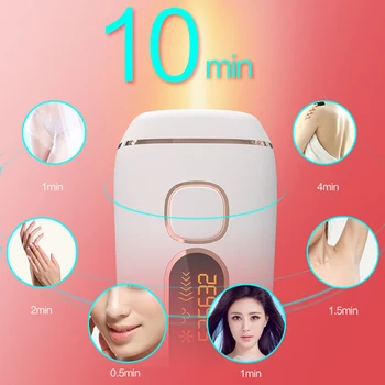 

500,000 Flash Laser Hair Removal Machine Professional Permanent Ipl Epilator Hair Remover Electric Women Painless Epilator