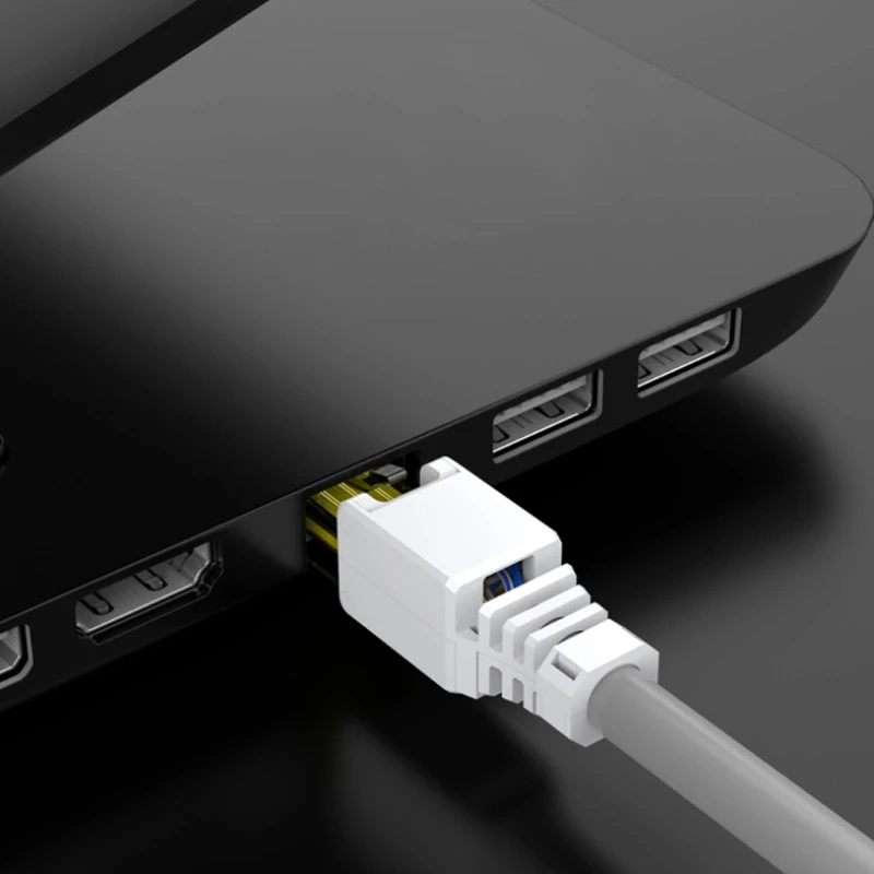 No Crimp Connectors Ethernet Cable Tool-less Crystal Head Plug CAT6 RJ45 Connector