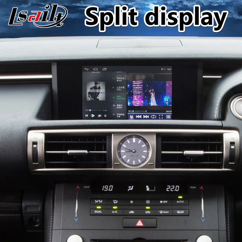 Lsailt Android 7,1 Автомобильный мультимедийный видео интерфейс для Lexus IS200t модель 2013- встроенный mirrorlink gps навигация 200t