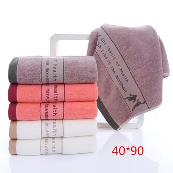 

100% Cotton thicked bath towel 40x90cm long sport towel face towel Cotton Fiber Natural Eco-friendly Bath Towel hand towel