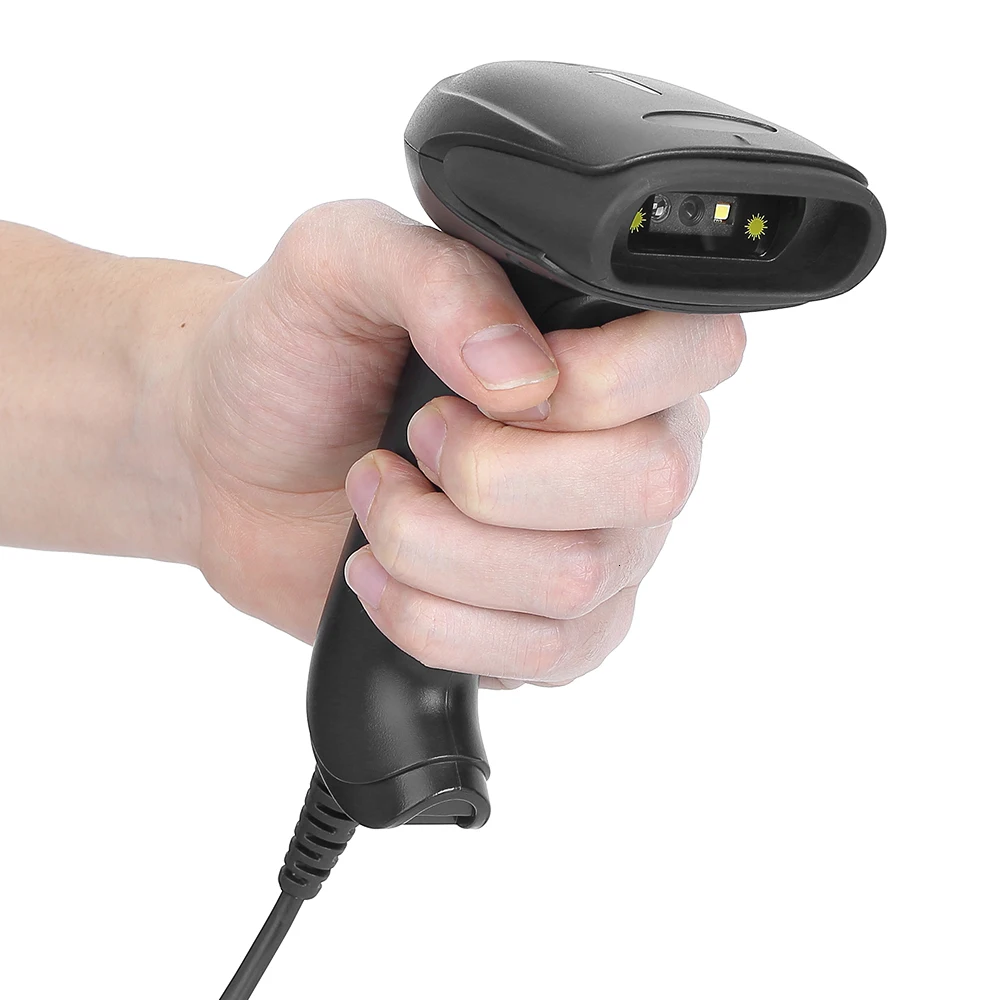 ISSYZONEPOS Ручной 2D сканер штрих-кода дешевый 1D QR считыватель штрих-кода USB лазерный сканер с подставкой Поддержка Windows/Mac/Linux