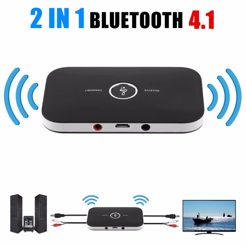 

2 In 1 Wireless Stereo Audio Receiver Music Bluetooth Transmitter Receiver Adapter For Mobile Phones Laptop Hot Sale