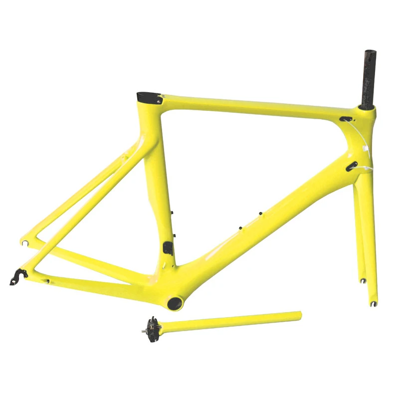 EARRLL carbon Bicycle road frame Di2 no logo yellow Mechanical pink racing bike carbon fixed gear bicycle framest carbon