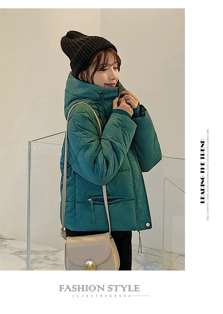 Зимняя куртка женская короткий стиль зима 2019 Новая корейская шляпа пальто маленькая хлопковая куртка Женская свободная пуховая одежда