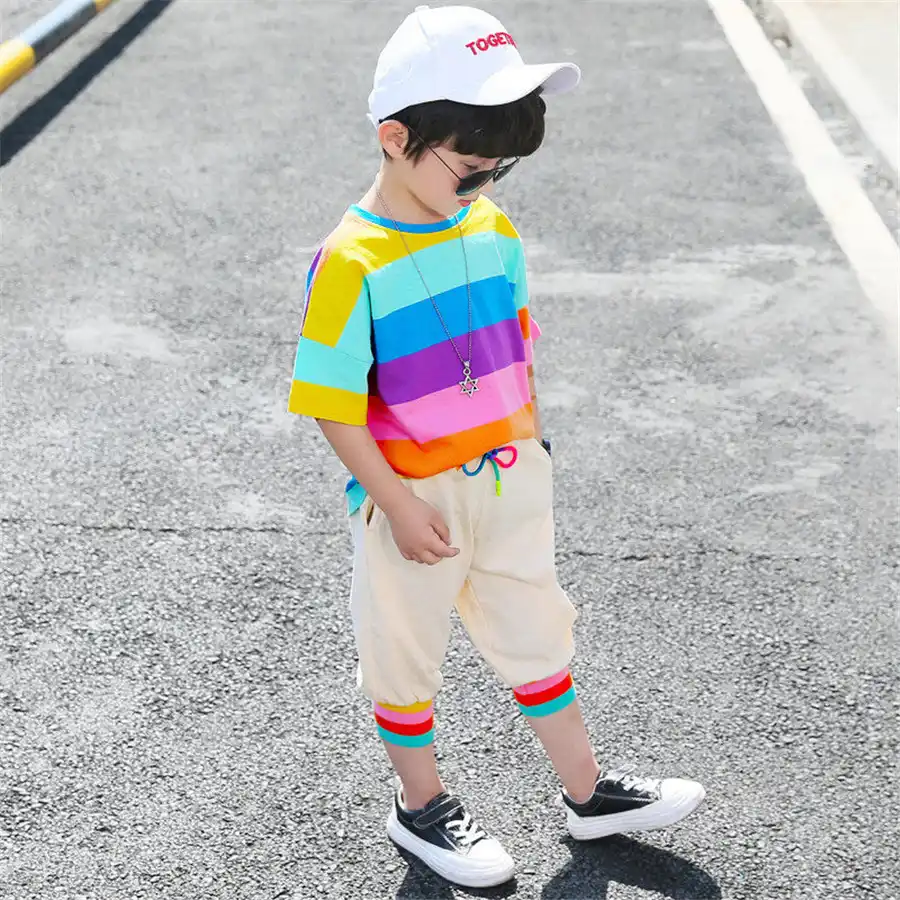 Summer Boys Clothes Sets Baby Toddler Outfits T Shirt Pants 2 Piece Kids Sport Suit Children Clothing 3 4 5 6 7 8 9 10 Years Aliexpress - casual toddler outfits baby girl summer clothes newborn boy clothing set sports t shirt trousers suits roblox print clothes game costumes aliexpress