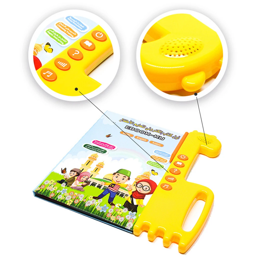 Multi-functional Arabic-English-language Reading book learning E-book for children Interactive Voice Reading Book Educational