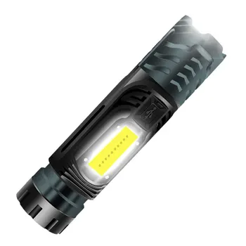 

Super Bright XHP99+COB LED Flashlight Zoomable Rechargeable Torch