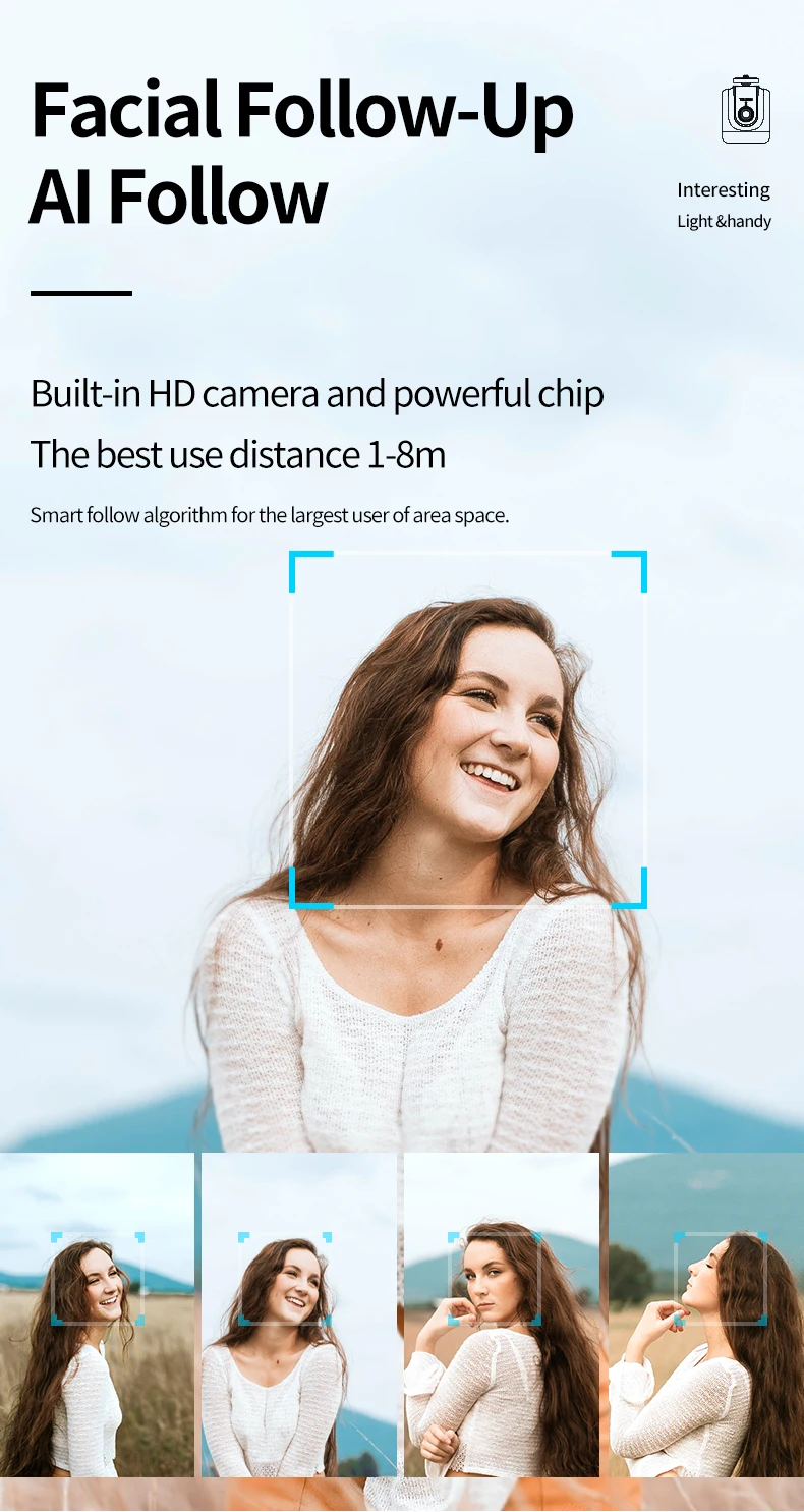 Telesin inteligente tiro cardan selfie 360 °