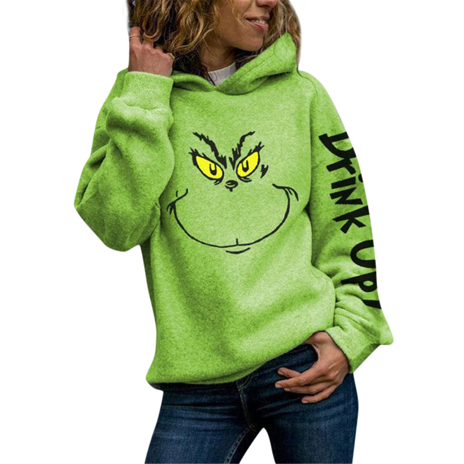 Sudadera con capucha de Grinch para mujer, pantalones informales con estampado de Grinch, sudaderas de Navidad para mujer y Niña NIN66 duraderas a la moda|Sudaderas con capucha sudaderas| - AliExpress