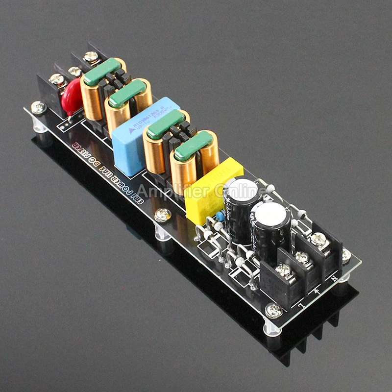 1pcs High Efficiency Dc Power Supply Filter Board 15a 2000w Emi Power Filter Module Audio Sound
